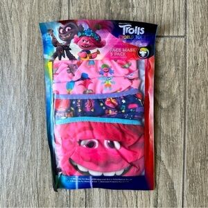 NWT Children’s Face Mask, Trolls 3 Pack